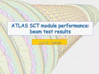 ATLAS SCT module performance: beam test results