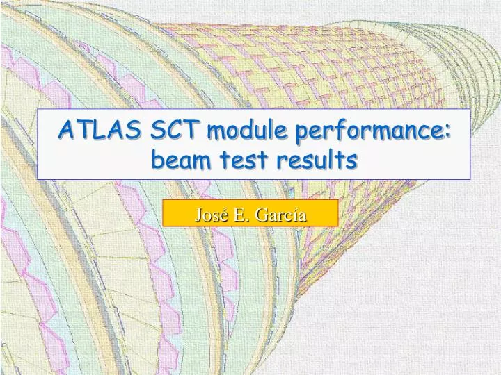 atlas sct module performance beam test results