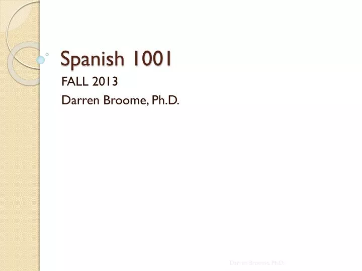 spanish 1001