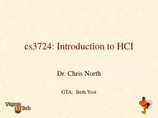 cs3724: Introduction to HCI