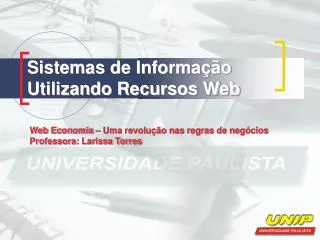 sistemas de informa o utilizando recursos web