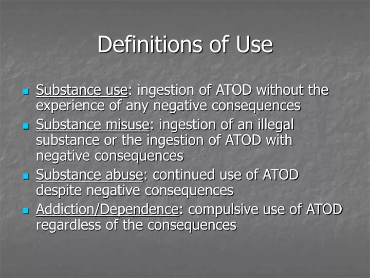 definitions of use