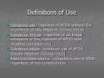 Definitions of Use - slide 1