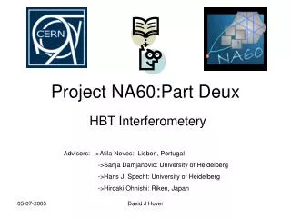 Project NA60:Part Deux