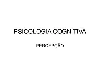 psicologia cognitiva