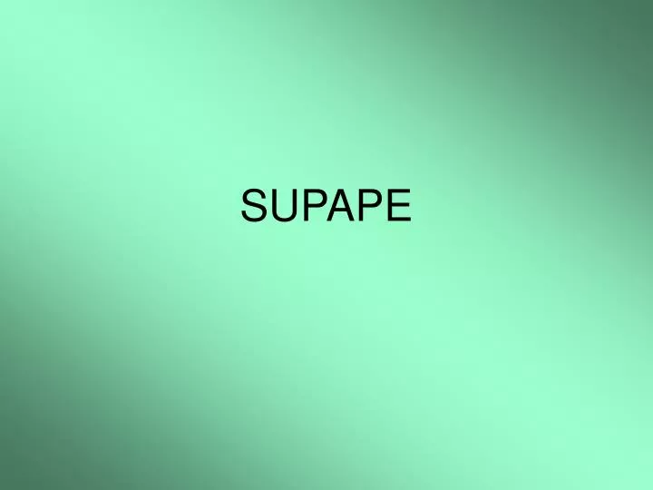 supape