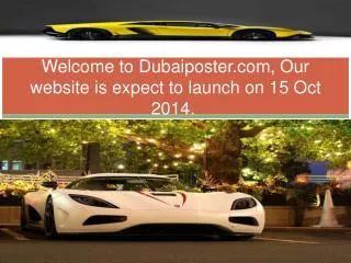 Welcome to Dubaiposter.com
