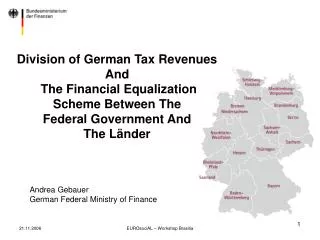 Andrea Gebauer German Federal Ministry of Finance