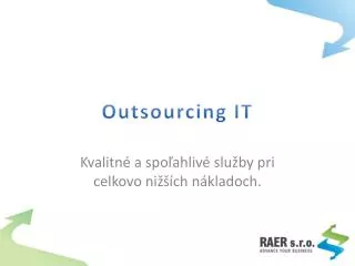 outsourcing it