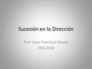 sucesi n en la direcci n