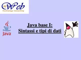 java base i sintassi e tipi di dati