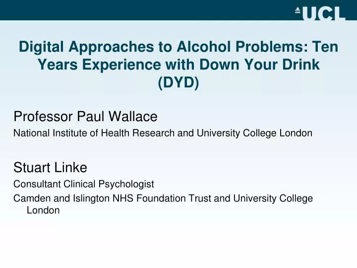digital approaches to alcohol problems ten years experience with down your drink dyd