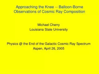 Approaching the Knee -- Balloon-Borne Observations of Cosmic Ray Composition