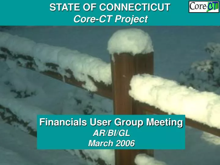 financials user group meeting bi ar gl november 2005