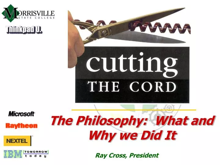 the philosophy what and why we did it