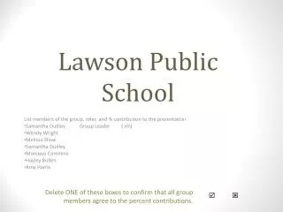 Lawson Public School