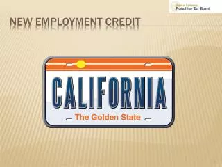 New employment credit