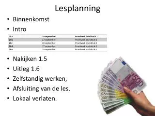 lesplanning