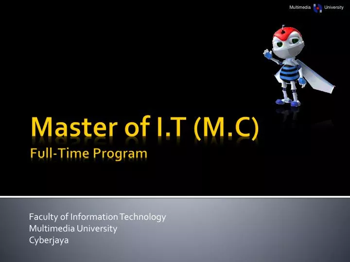 faculty of information technology multimedia university cyberjaya