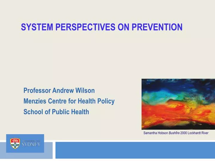 system perspectives on prevention
