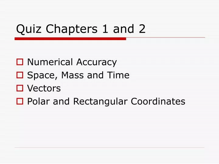 quiz chapters 1 and 2