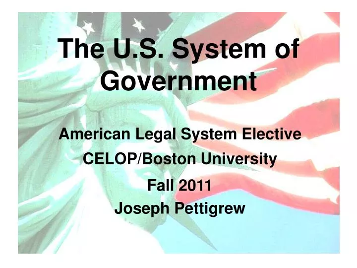 the u s system of government