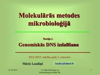 molekul r s metodes mikrobiolo ij