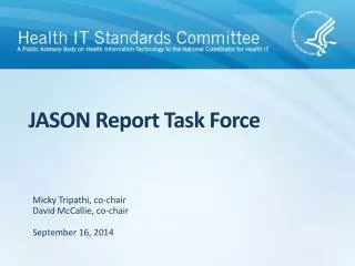 JASON Report Task Force