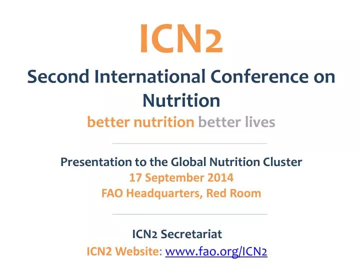 icn2 second international conference on nutrition better nutrition better lives