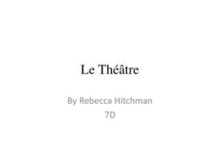 le th tre
