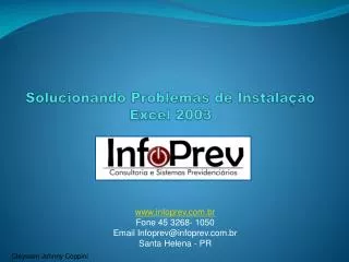 solucionando problemas de instala o excel 2003