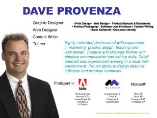 DAVE PROVENZA