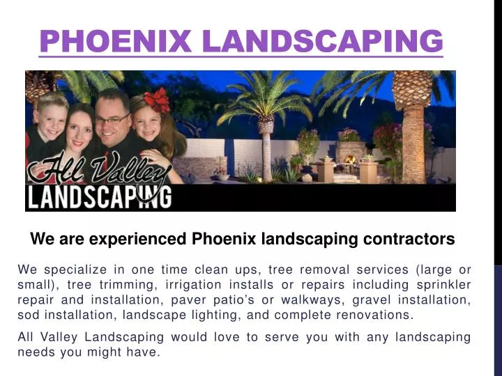 phoenix landscaping