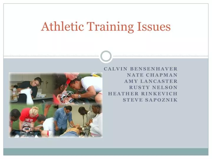 athletic training issues