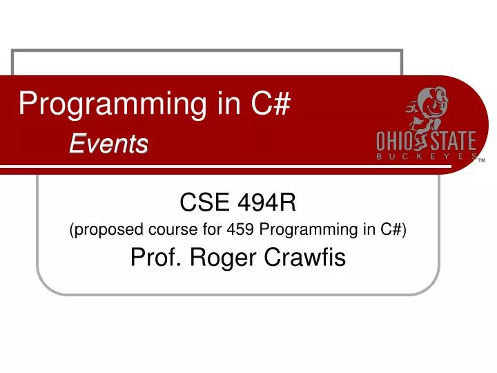 programming in c events