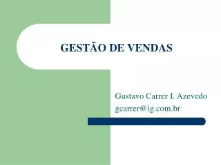 gest o de vendas