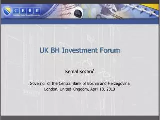 UK BH Investment Forum