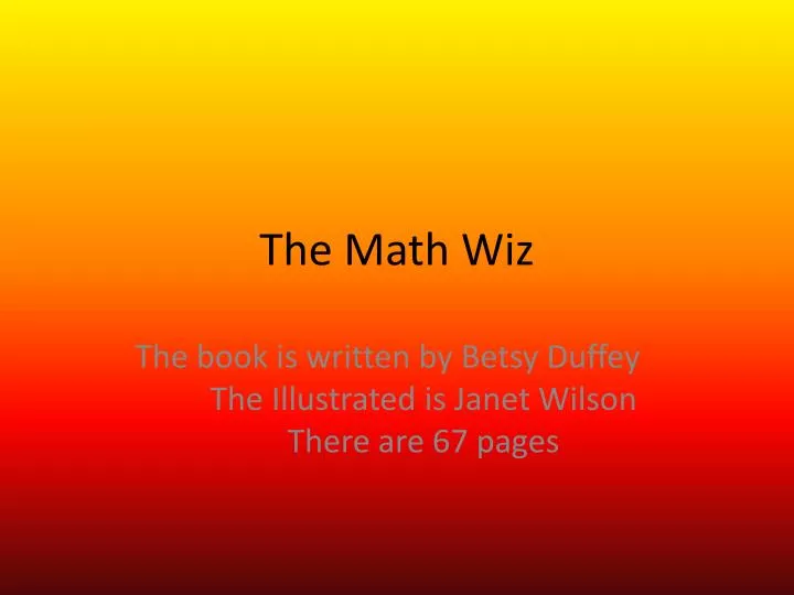 the math wiz