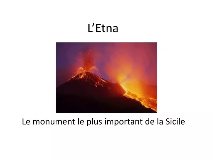 l etna