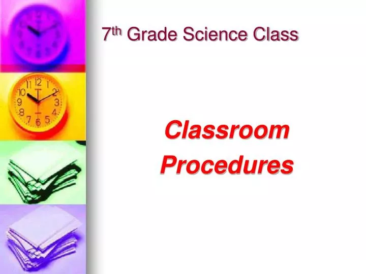 7 th grade science class