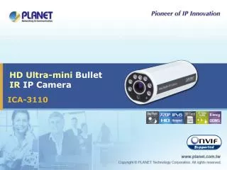 HD Ultra-mini Bullet IR IP Camera