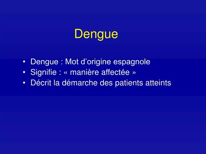 dengue