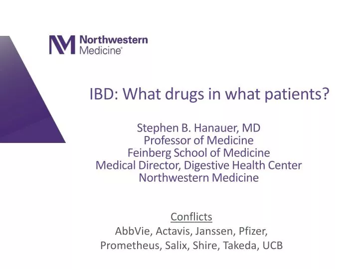 ibd what drugs in what patients
