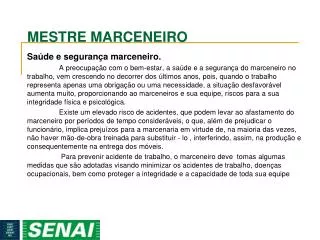 mestre marceneiro