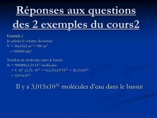 r ponses aux questions des 2 exemples du cours2