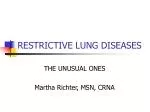 RESTRICTIVE LUNG DISEASES - slide 1