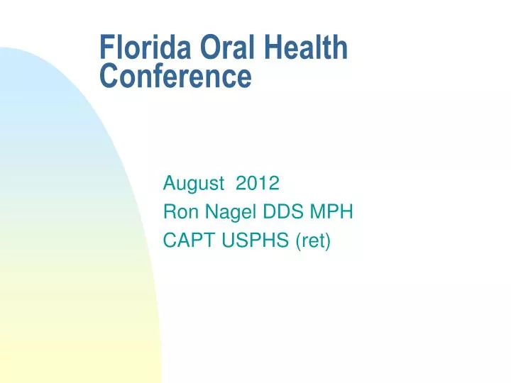 florida oral health conference