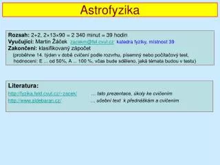astrofyzika