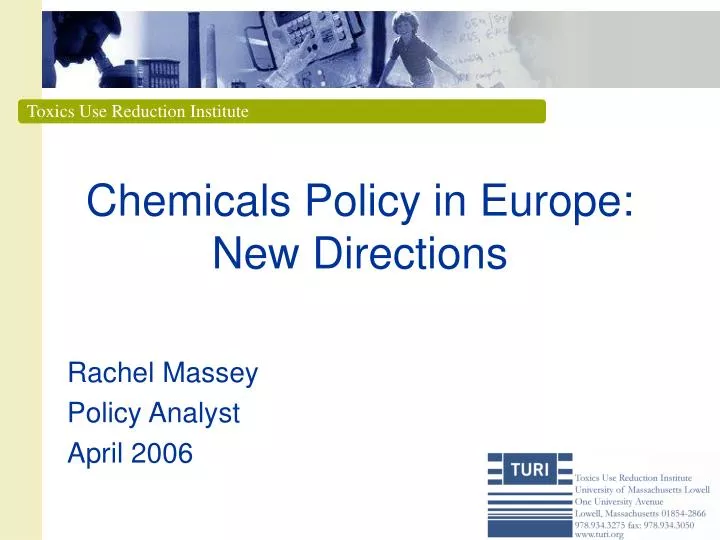 chemicals policy in europe new directions