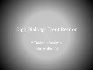 Digg Dialogg : Trent Reznor
